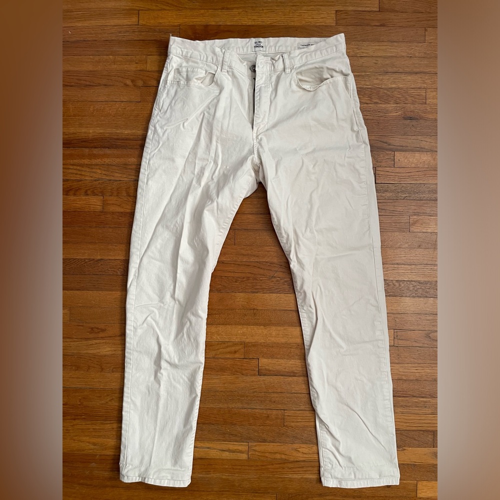 Men's Cream Chinos